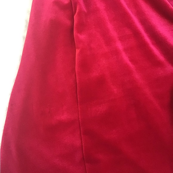 Lori M Collection, Red Velvet Dress, Size 10 - Picture 6 of 9